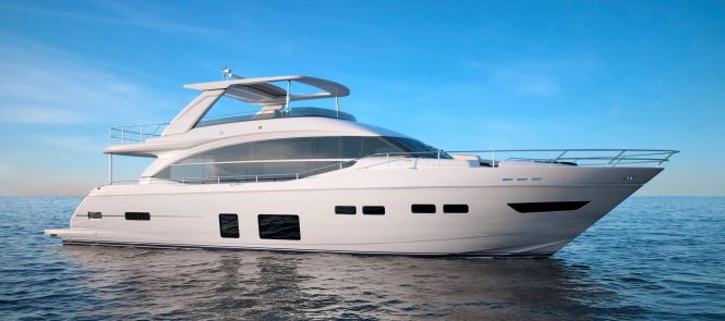 Charter brand new 24m Princess motor yacht LEMON NOT LIME in the Caribbean this Winter