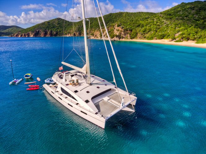 Catamaran yacht ZINGARA offering low-season charter rate in the Caribbean