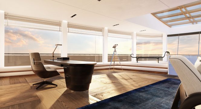 Owner suite lounge upper deck