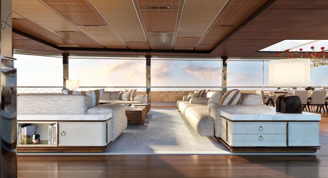 Upper deck lounge