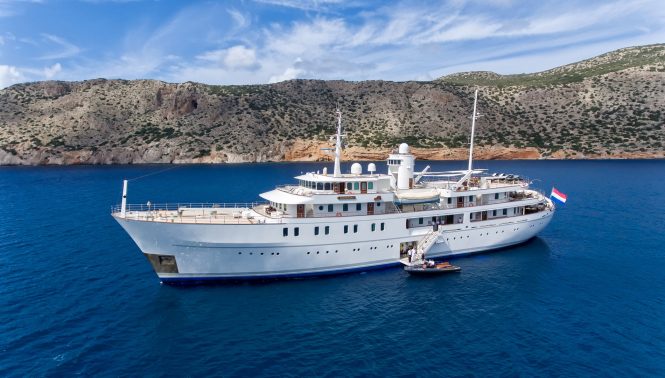 70m mega yacht SHERAKHAN offering Caribbean Charter Special