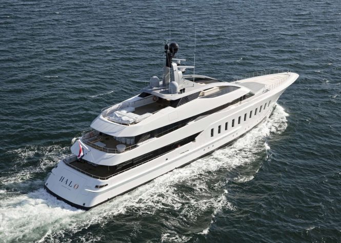 HALO on sea trials - Photo credit Feadship