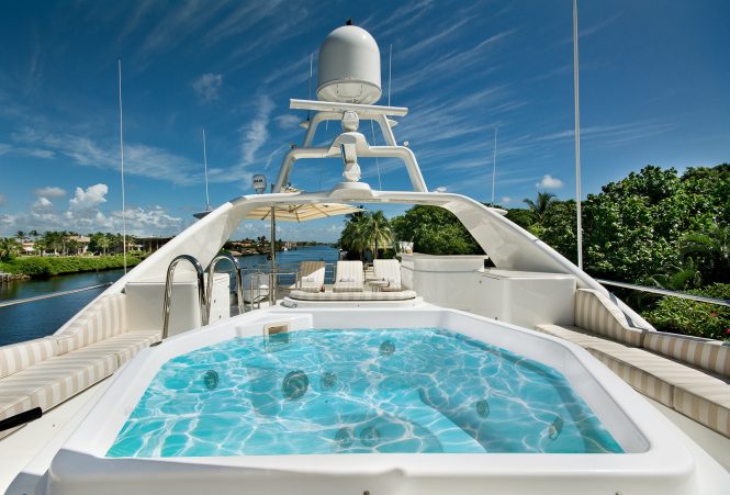 Jacuzzi on the sun deck