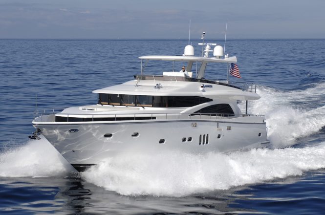 Johnson 80 luxury yacht under construction