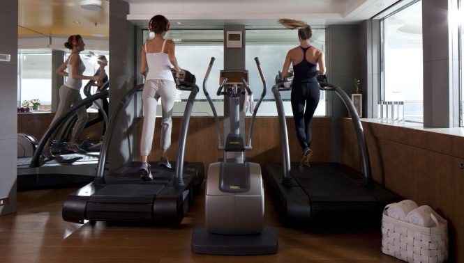 Keeping fit at the gym