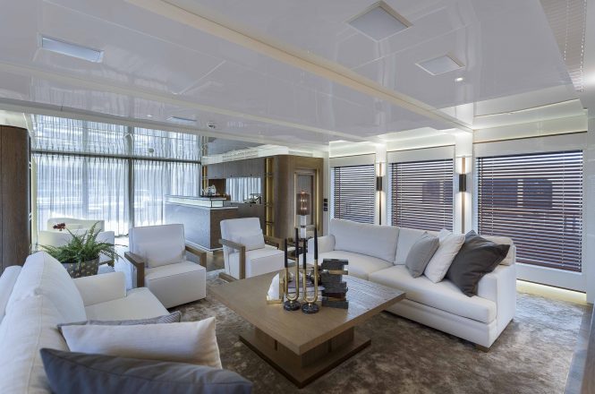 Modern and bright interior decor with comfortable furnishings