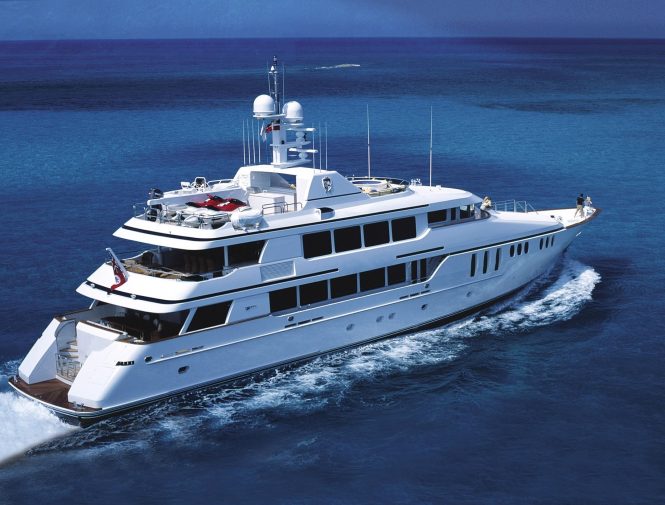 10% Off Bahamas and Florida crewed yacht charters aboard 45m CLAIRE