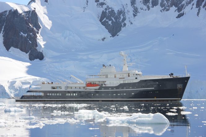 10% off Amazing Antarctica superyacht charters with 77m LEGEND