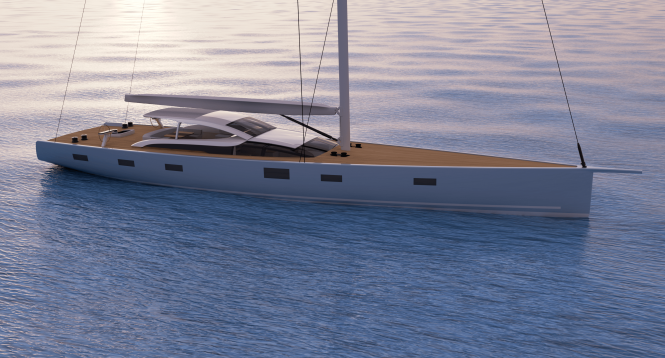 Baltic 112 Custom sailing yacht Liara nears completion