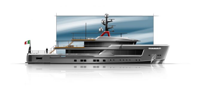 CRN announces new Francesco Paszkowski Design collaboration explorer yacht concept AlfaRosso