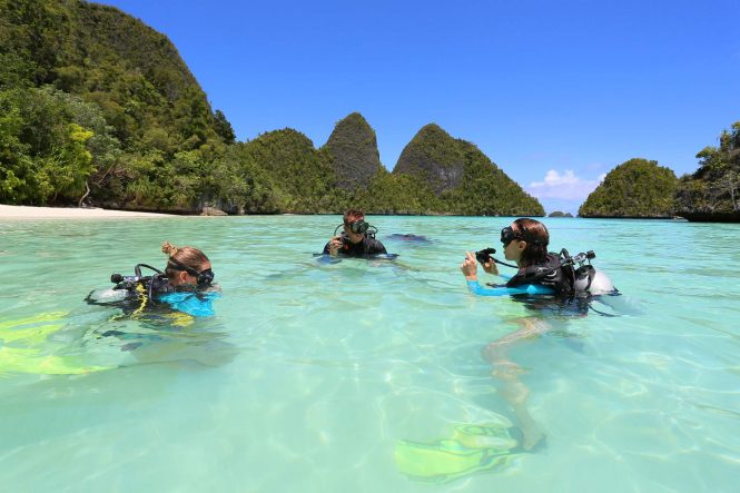Diving on your charter vacation