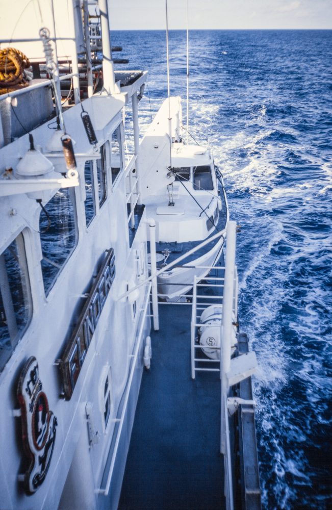 Photographed onboard HMAS Flinders at sea passaging from Port Vila in Vanuatu to Cairns in Australia. - Photo © Stephen Swayne