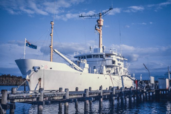In pictures: HMAS Flinders – The past life of superyacht Plan B