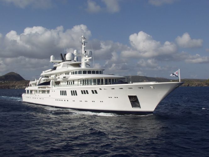 92m mega yacht TATOOSH still available for Christmas and New Year’s Charter in the Caribs