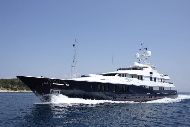 15% East and West Med early-bird discount with 55m SEQUEL P Superyacht