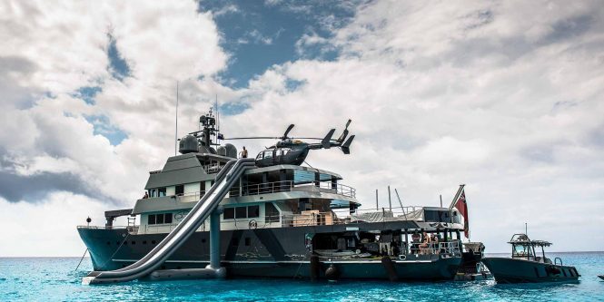 Mega yacht PLAN B today