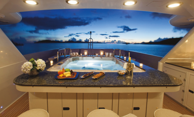 Luxury Jacuzzi on board