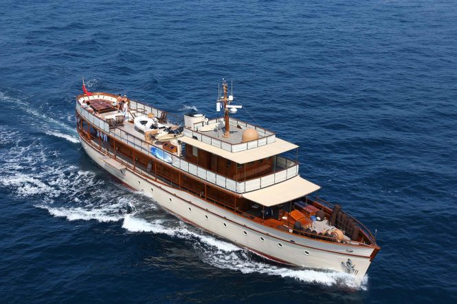 All-Inclusive charter special in Africa with beautiful 1930 classic motor yacht OVER THE RAINBOW