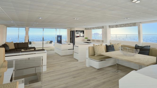 saloon - © Silent Yachts