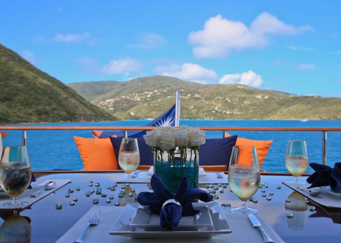 40m luxury charter yacht M4 offering 27% discount for Bahamas Christmas and New Year’s