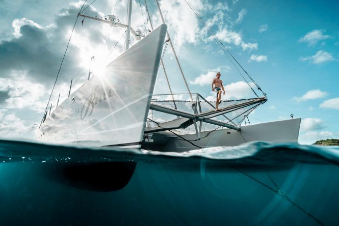 32-metre catamaran yacht Necker Belle renamed BELLA VITA