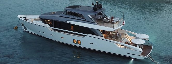 Brand-new 26m motor yacht OZONE now for charter in the Mediterranean