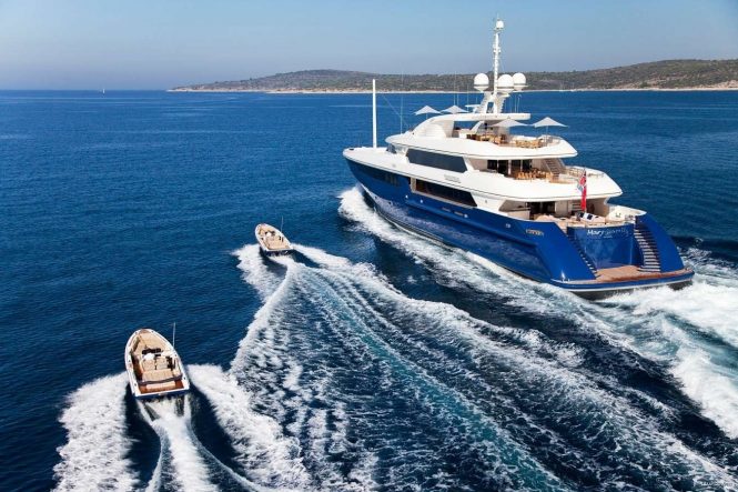 25% off Caribbean luxury yacht charter vacations with 62m MARY-JEAN II