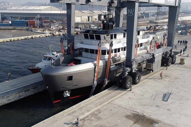 43-metre CdM Superyacht AUDACE launched in Ancona