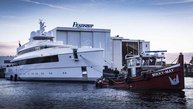 NAJIBA launched - Photo © Feadship