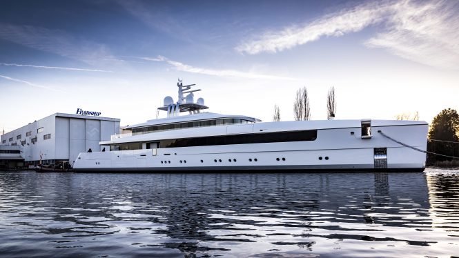 NAJIBA motor yacht at shipyard - Photo © Feadship