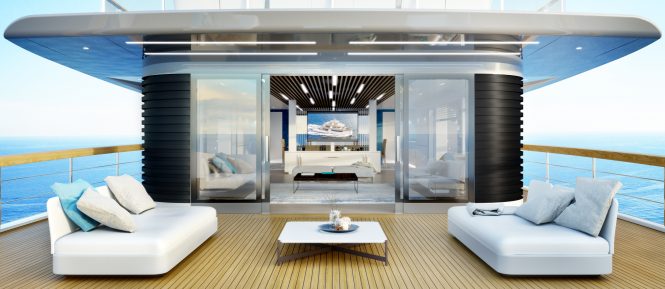 RSY 35m Exterior Living area - Rendering © Telegram71