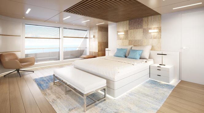RSY 35m Master suite - Rendering © Telegram71
