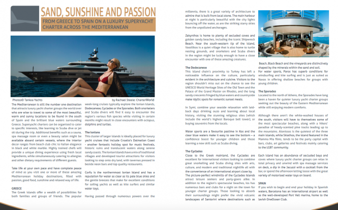 Featured in Family Office Magazine: From Greece To Spain On A Luxury Superyacht Charter Across The Mediterranean