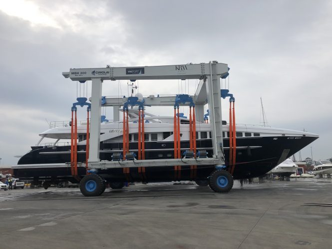 Motor yacht Let it Be M receives refit at KRM Yacht facilities