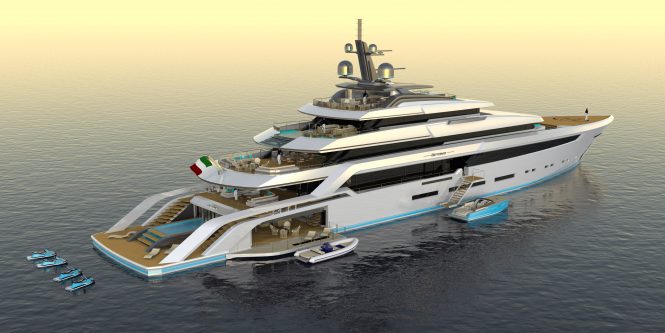 The magnificent design of 82m motor yacht concept Beyond by Christopher Seymour