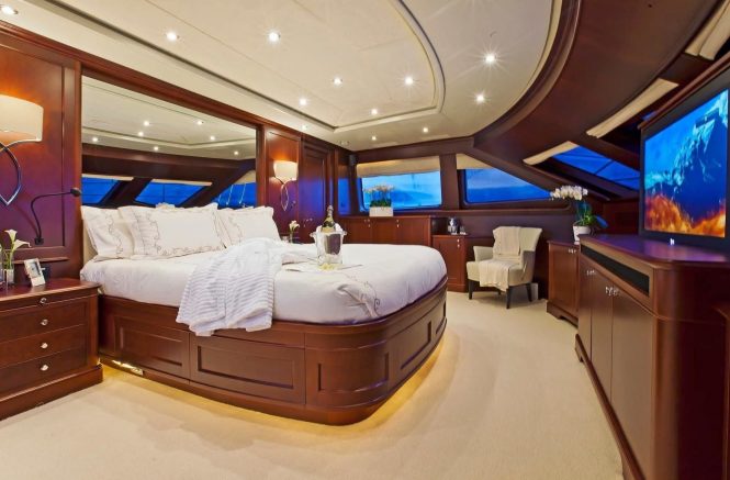 Classically styled, elegant master suite with great views