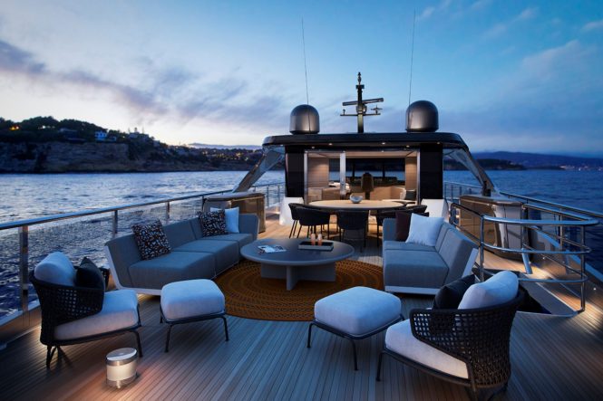 Fabulous deck areas on board Princess X95