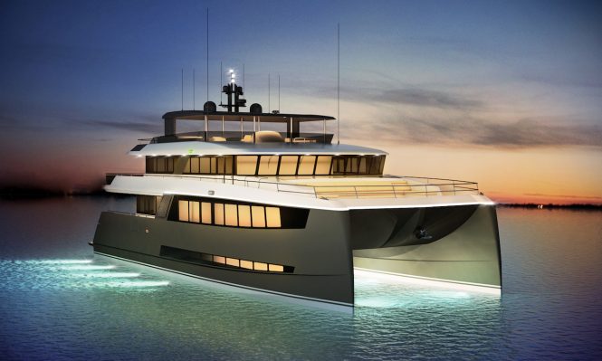 Amasea Yachts introduces new long-range motor catamaran concept Amasea 25m (84ft) H2OME