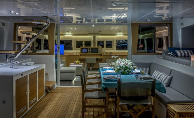 Inviting interior and exterior deck areas