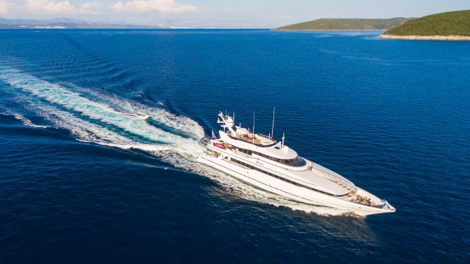 ‘No delivery fees’ with 40m charter yacht BRAZIL in the Adriatic