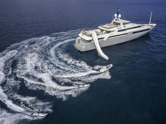 VICKY superyacht with slide and tender