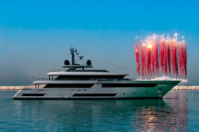 Carlo Riva’s dream superyacht 50m RACE launched at Riva