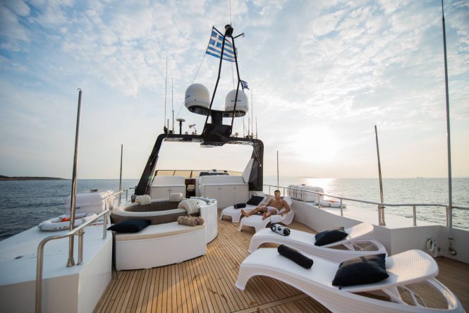 Newly refitted motor yacht ANDREA offering deluxe charters in Greece
