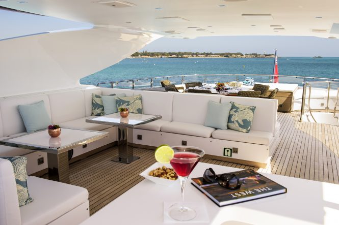 Sun deck offering a fabulous relaxation area