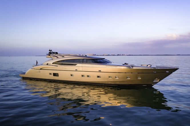 Fast and furious 36m yacht FIVE WAVES offering 15% off charters in the Bahamas