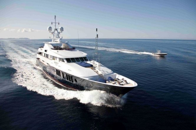 55m RARE FIND offering yacht charter rate reduction in the East Med