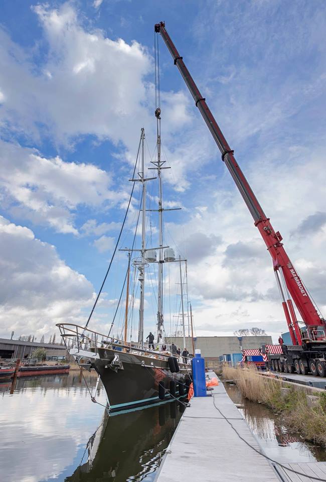 Claasen Shipyard relaunches expedition sailing yacht REESLE