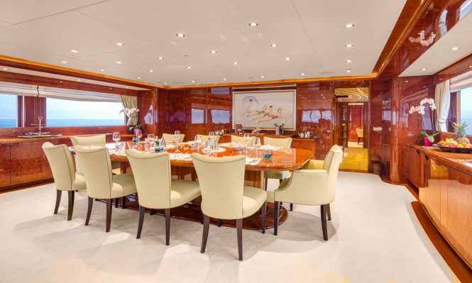 Elegant formal dining area
