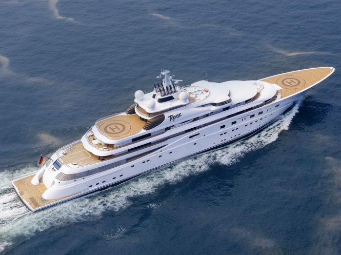 A+ is the new name for the 147m giga yacht TOPAZ