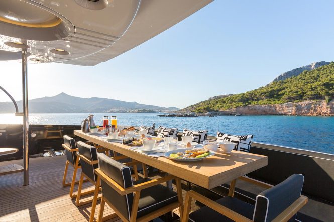 Alfresco dining with amazing views